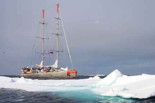 22Tara in front of an Arctic iceberg Anna Deniaud Tara Expeditions Foundation